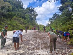 Rehab Jembatan Capai 75%, Satgas TMMD Ke-129 Kodim 1807/Sorong Selatan Perkuat Akses dan Mobilitas Warga