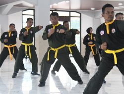 Korem 044/Gapo Gelar Uji Kenaikan Tingkat Pencak Silat Militer
