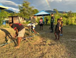 Ciptakan Rasa Aman dan Nyaman, Satgas Pamtas RI-PNG Kewilayahan Yonif 645/GTY Pos Kobakma Distrik Kobakma Kabupaten Membramo Tengah
