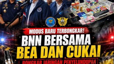 Modus Baru Terbongkar!BNN dan Bea Cukai Bongkar Jaringan Penyelundupan Vape Berisi Etomidate dari Malaysia, Enam Tersangka Ditangkap