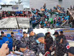 Guskamla Koarmada III Hadirkan Kepedulian dan Berbagi untuk Masyarakat Pesisir Fiditan, Tual