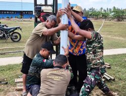 Gotong Royong TNI DAN Warga, Bangun Sumur Bor Hadirkan Harapan Air Bersih untuk Generasi Penerus