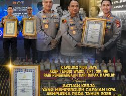 Kapolres Pidie Jaya Terima Penghargaan Kapolri atas Capaian IKPA Sempurna Tahun Anggaran 2025