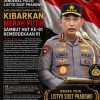 Kapolri Jenderal Polisi Listyo Sigit Prabowo Ajak Seluruh Elemen Bangsa Kibarkan Merah Putih Sambut HUT ke‑81 Kemerdekaan RI
