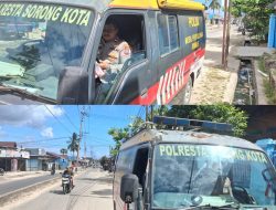 Satbinmas Polresta Sorong Kota Intensifkan Imbauan Kamtibmas, Warga Diajak Waspada Curanmor dan Kebakaran