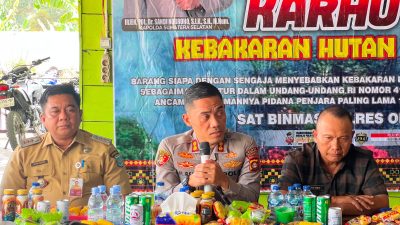 Polda Sumsel Bangun Sistem Deteksi Dini Karhutla Berbasis Masyarakat di OKU Selatan