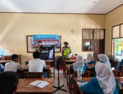 Kenalkan Layanan Digital Kepolisian, Sat Lantas Polres Mesuji Edukasi Pelajar Melalui Aplikasi Siger Lampung Presisi