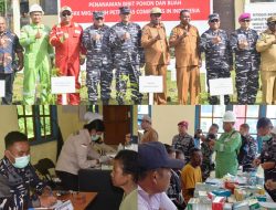 HUT Ke-1 Kodaeral XIV Aster Pangkoarmada III Hadiri Bakti Sosial dan Bakti Kesehatan di Pulau Kasim