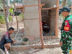 Bangunan MCK Mulai Berdiri, Warga Wanam Sampaikan Terima Kasih Kepada Satgas TMMD