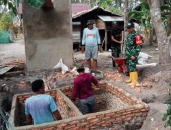 Pastikan Standar Kontruksi, Komandan SSK TMMD 129 Intensif Awasi Pembangunan Mck Di Wanam