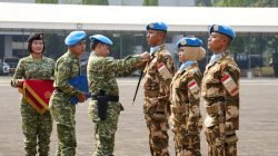 Panglima TNI Sambut Kepulangan Satgas Kizi TNI Kontingen Garuda XX-V MONUSCO