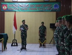 Kepala Staf Kodim 0732/Sleman Pimpin Korp Raport