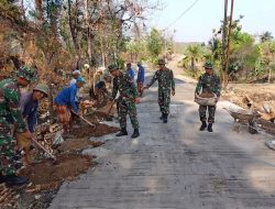 Tak Kenal Hari Libur, Satgas TMMD Selesaikan Jalan Demi Keselamatan Warga