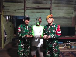 Peduli Satwa Dilindungi, Warga Perbatasan Serahkan 1 Kg Sisik Trenggiling ke Satgas Pamtas RI-Malaysia Yonarmed 19/Bogani