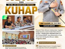 Kapolres Bireuen Buka Forum Belajar Pemahaman KUHP dan KUHAP Bersama Personel