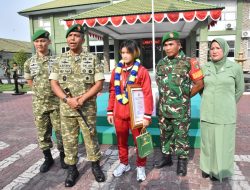 Danrem 031/WB Sambut dan Apresiasi Delvi Nurfadillah, Anak Prajurit Berprestasi di Kancah Internasional MMA