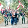Sang Merah Putih Terbesar di Indonesia Berkibar di Puncak Gunung Cycloop, Koops TNI Habema : Gegap Gempita Damai Persatuan dari Tanah Cenderawasih
