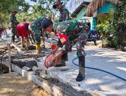 Bukan Sekadar Mengecor, Satgas TMMD Pastikan Jalan Aman hingga ke Pintu Rumah Warga