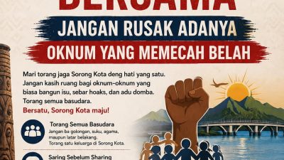 Polda Papua Barat Daya Ajak Warga Jaga Persatuan, Tolak Provokasi dan Hoaks di Kota Sorong