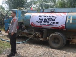 Kapolres Empat Lawang Salurkan Bantuan Air Bersih, Ringankan Beban Warga Terdampak Kekeringan