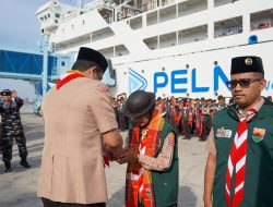 Dari Belawan Untuk Indonesia : Kontingen Pramuka Sumut Berlayar Menuju Jambore Nasional XII 2026