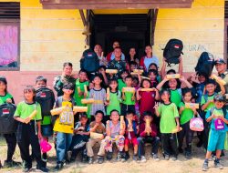 Semarakkan HUT Ke-81 RI, Pos Perumbang Satgas Yonarmed 13/Nanggala Gelar Beragam Lomba Kemerdekaan Bersama Siswa SDN 04 Kekurak