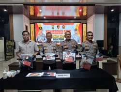 Polres Mesuji Gelar Konferensi Pers, Ungkap Kasus Tindak Pidana Pembunuhan Berencana di Desa Wiralaga I