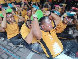 Sambut HUT ke-81 RI, Polres Gresik Gelar Olahraga dan Lomba Tradisional