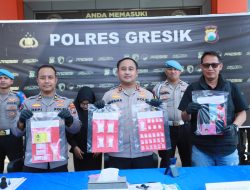 Polres Gresik Ungkap Peredaran Sabu di Menganti, Sita 81,46 Gram