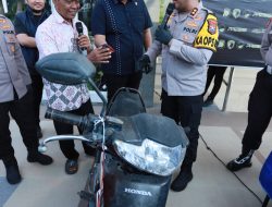 Senang Bukan Main, Motor Petani Balongpanggang Kembali Usai Curanmor Diringkus