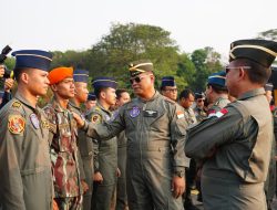 Panglima TNI Tinjau Kesiapan Alutsista Demo Udara HUT Ke-81 RI