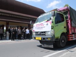 Usai Upacara HUT RI Ke-81, Kapolda NTB Lepas 8 Truk Bantuan untuk Korban Gempa NTT