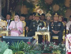 Kasdam II/Sriwijaya Hadiri Upacara Penurunan Bendera HUT ke-81 Kemerdekaan RI di Griya Agung