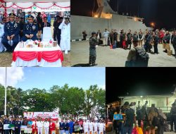 KRI Hampala-880 Dukung Upacara HUT Ke-81 Kemerdekaan RI di Pulau Numfor