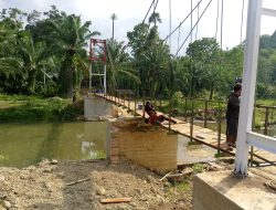 Jembatan Gantung Saweuk Capai 64,5%, Hasil Sinergi TNI dan Masyarakat
