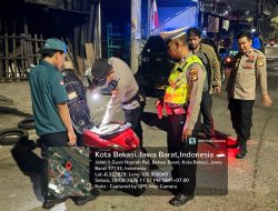 Berikan Rasa Aman Masyarakat. Polsek Bekasi Barat Gelar Razia Stasioner dan Patroli