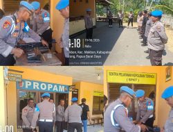 Bidpropam Polda Papua Barat Daya Gelar Sidak Pelayanan Publik di Polsek Makbon
