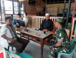 Duduk Bersama Warga, Babinsa Dewantara Ingatkan Bahaya Narkoba Dan Judol