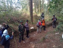Bersama Petugas Taman Nasional Gunung Merapi (TNGM) dan Sukarelawan Koramil 03/Turi Cegah Karhutla