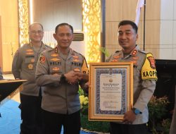 Polres Mesuji Raih Peringkat I Penyelesaian Perkara Terbanyak Se – Lampung Dari Kapolda Lampung