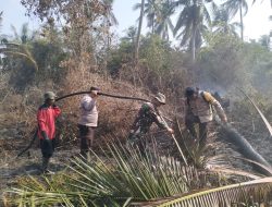 Sinergi Tanpa Henti Melawan Api, Kodam XIX/Tuanku Tambusai Bersama Tim Gabungan Kendalikan Karhutla di Bengkalis
