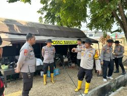 Kaopsda Aman Nusa II Tinjau Kesiapan Pos Pantau Polda Sumsel di Ogan Ilir