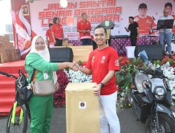 Kasrem 044/Gapo Ikuti Jalan Santai, Senam Bersama dan Lomba Gembira di Pemprov Sumsel