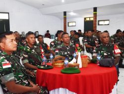 Perkuat Semangat Pengabdian, Babinsa Kodim 1707/Merauke Mengikuti Pembinaan Ideologi Pancasila