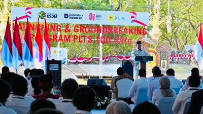 Presiden Prabowo Resmikan Proyek PLTS 100 GWp di Bali senilai Rp1.140 Triliun