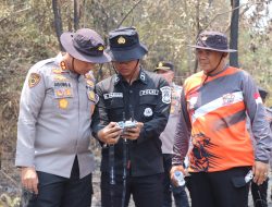 Patroli Drone Kapolres Musi Rawas Temukan Titik Api, Karhutla Berhasil Dipadamkan