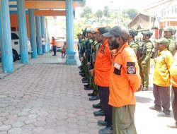 Hadapi Potensi Karhutla, Satgas Yonif 2 Marinir Bersama Forkopimda Paniai Tingkatkan Kesiapsiagaan