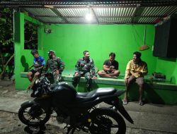 Babinsa Koramil 03/Ngadirojo Patroli Malam, Jaga Keamanan dan Ketertiban Desa