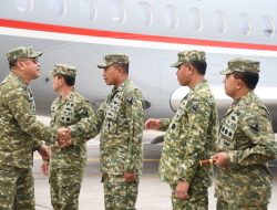 Danrem 044/Gapo Sambut Kehadiran Kasad Jenderal TNI Maruli Simanjuntak di Palembang