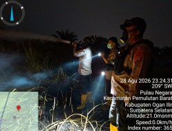 Karhutla Hanguskan 10 Hektare Lahan di Pulau Negara Ogan Ilir
